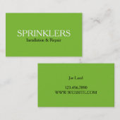 Carte De Visite Installation et réparation du système d'arrosage v (Devant / Derrière)