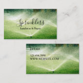 Carte De Visite Installation et réparation du système Sprinkler (Devant / Derrière)