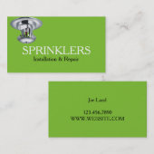 Carte De Visite Installation et réparation d'un système d'arrosage (Devant / Derrière)