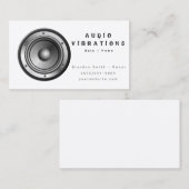 Carte De Visite Installation stéréo audio blanche (Devant / Derrière)