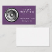 Carte De Visite Installation stéréo violette audio (Devant / Derrière)