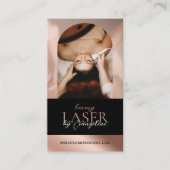 Carte De Visite Institut de beauté de technicien au laser de luxe (Devant)
