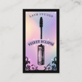 Carte De Visite Institut de beauté iridescent holographique Luxury (Devant)