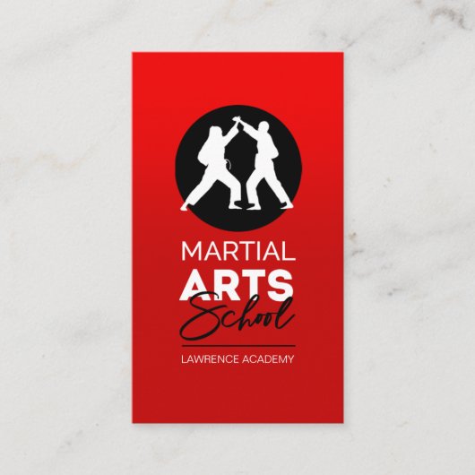 Carte De Visite Institut universitaire des arts martiaux (Devant)