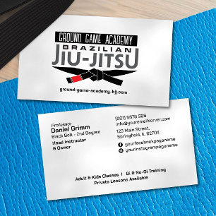 Carte De Visite Instructeur brésilien Jiu-Jitsu