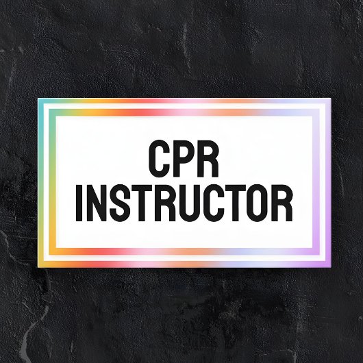 Carte De Visite Instructeur certifié en RCR