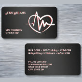 Carte De Visite Instructeur CPR noir