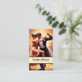 Carte De Visite Instructeur Danse Couples Danse (Debout devant)