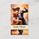 Carte De Visite Instructeur Danse Couples Danse (Devant)