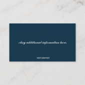 Carte De Visite Instructeur d'art modifiable (Dos)