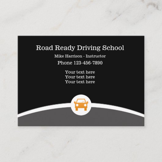 Carte De Visite Instructeur d'auto-école (Devant)