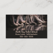 Carte De Visite Instructeur de ballet modifiable (Devant)