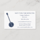 Carte De Visite Instructeur de banjo enseignant Bluegrass Musicien (Devant)