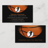 Carte De Visite Instructeur de basket-ball | Coach | Formateur (Devant / Derrière)