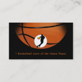 Carte De Visite Instructeur de basket-ball | Coach | Formateur (Dos)