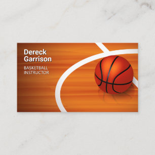 Carte De Visite Instructeur de basket-ball   Coach   Formateur