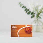 Carte De Visite Instructeur de basket-ball | Coach | Formateur (Debout devant)