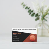 Carte De Visite Instructeur de basket-ball | Coach | Formateur (Debout devant)
