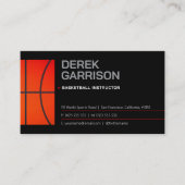 Carte De Visite Instructeur de basket-ball | Coach | Formateur (Devant)