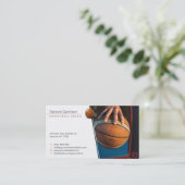 Carte De Visite Instructeur de basket-ball | Coach | Formateur (Debout devant)