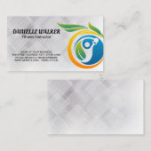 Carte De Visite Instructeur de condition physique | Logo santé (Devant / Derrière)