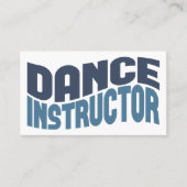 Carte de visite instructeur de danse (Devant)