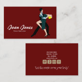 Carte de visite instructeur de danse (Devant / Derrière)