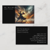 Carte De Visite Instructeur de danse Ballet Ballerina Enseignant (Devant / Derrière)