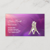 Carte De Visite Instructeur de danse danseur Arrière - plan modern (Devant)