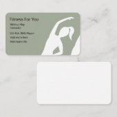 Carte De Visite Instructeur de forme physique (Devant / Derrière)