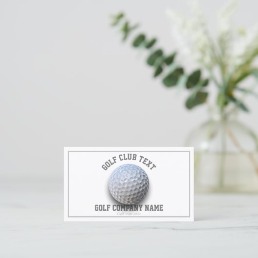 Carte De Visite Instructeur de golf (Debout devant)