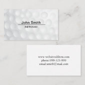 Carte De Visite Instructeur de golf (Devant / Derrière)