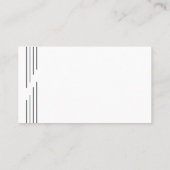 Carte De Visite Instructeur de golf blanc Silhouette Cart Simple (Dos)