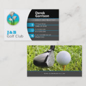 Carte De Visite Instructeur de golf | Golf Club (Devant / Derrière)
