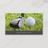 Carte De Visite Instructeur de golf | Golf Club (Dos)