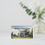 Carte De Visite Instructeur de golf Golfing Golfing Custom Busines (Debout devant)