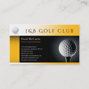 Carte De Visite Instructeur de golf Green Grass   Meilleurs sports