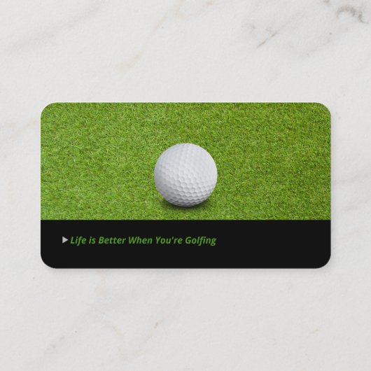 Carte De Visite Instructeur de golf | Master Sport (Dos)