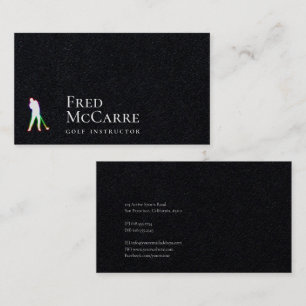 Carte De Visite Instructeur de golf   Meilleurs sports