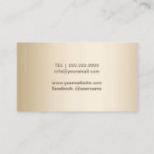 Carte De Visite Instructeur de golf Modern Gold Stripe (Dos)