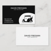 Carte De Visite Instructeur de golf Panier de golf unique blanc et (Devant / Derrière)