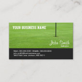 Carte De Visite Instructeur de golf pelouse verte (Devant)