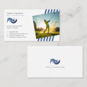 Carte De Visite Instructeur de golf | Professeur professionnel (Devant / Derrière)