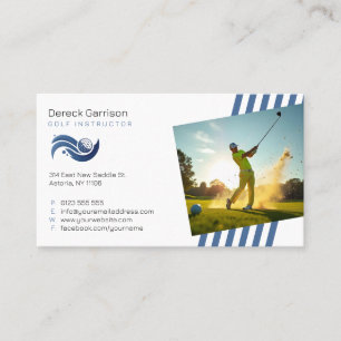 Carte De Visite Instructeur de golf Professeur professionnel