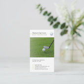 Carte De Visite Instructeur de golf | Professeur professionnel (Debout devant)
