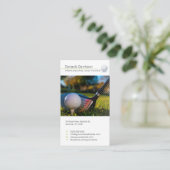 Carte De Visite Instructeur de golf | Professeur professionnel (Debout devant)