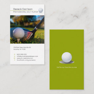 Carte De Visite Instructeur de golf   Professeur professionnel