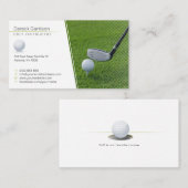 Carte De Visite Instructeur de golf | Professeur professionnel (Devant / Derrière)