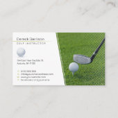 Carte De Visite Instructeur de golf | Professeur professionnel (Devant)