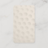 Carte De Visite Instructeur de golf | Professionnel (Dos)